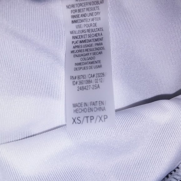 Victoria Secret‎ Swim Bikini Bottom XS White Black Animal Print Zebra Foldover - Picture 6 of 7